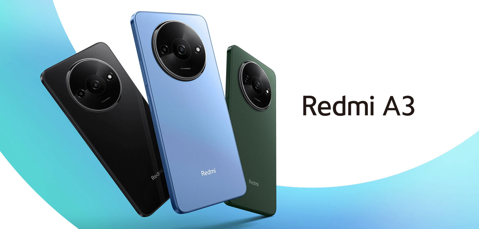 مشخصات گوشی موبایل شیائومی Redmi A3 دو سیم کارت ظرفیت 64 گیگابایت و رم 3 گیگابایت